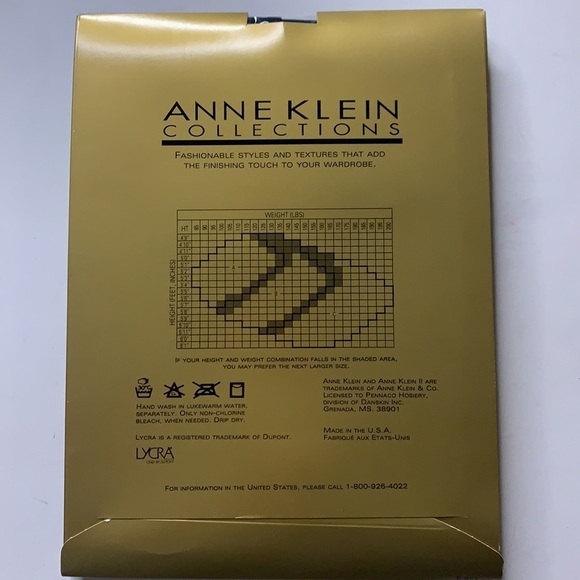 NWT Anne Klein Signature Silky Opaque control top pantyhose True block women’s - Picture 3 of 4
